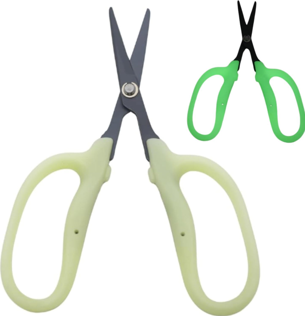Obsidian Drake Pro Hort Trimming Scissors - Non-Stick Fluorine L-Shape Blade - Glow in the Dark - by Common Culture