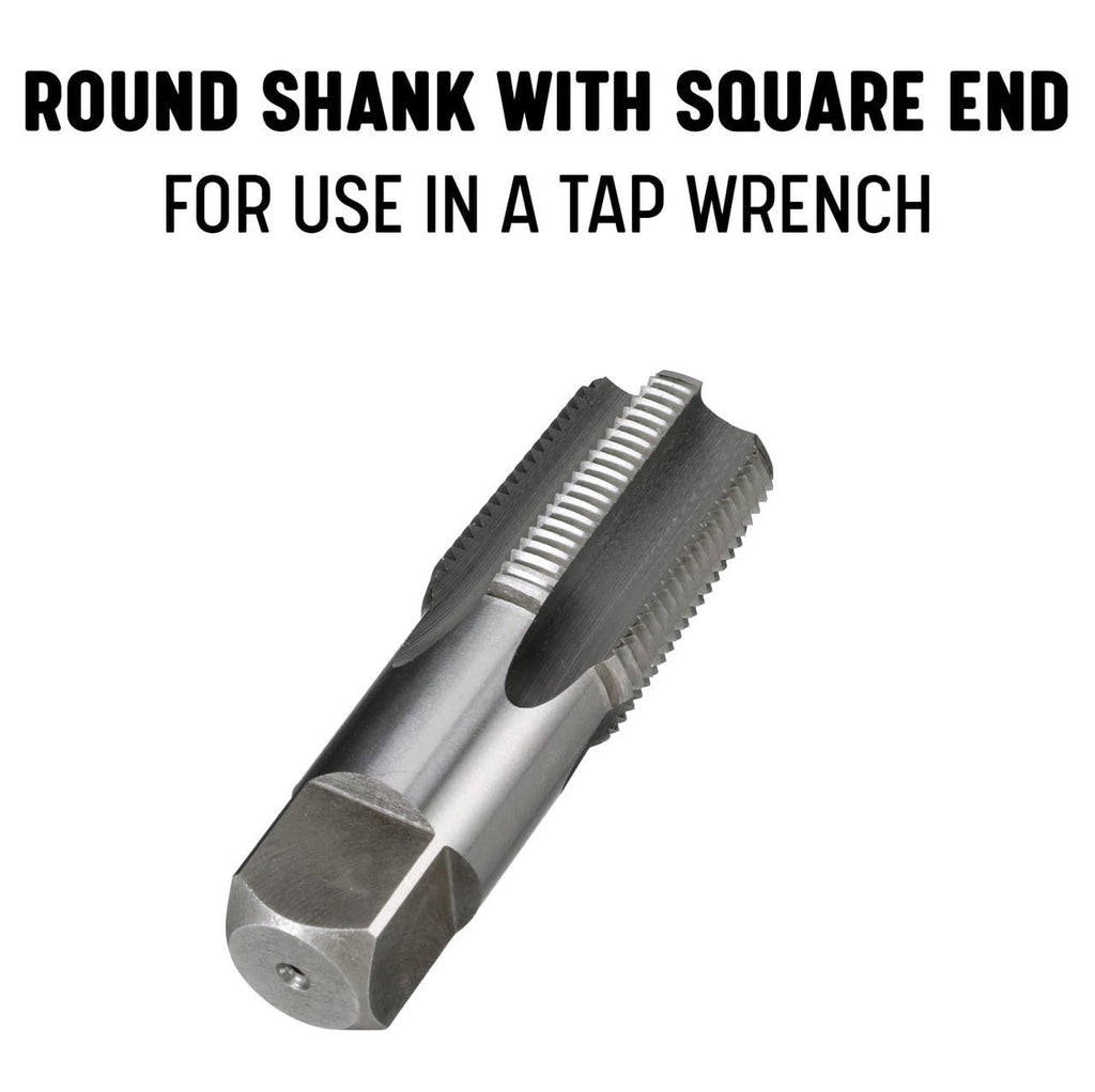 Drill America 1" NPT Pipe Tap and Die Kit, Carbon Steel Pipe Tap and Pipe Die - Hex Shape, POUT Series