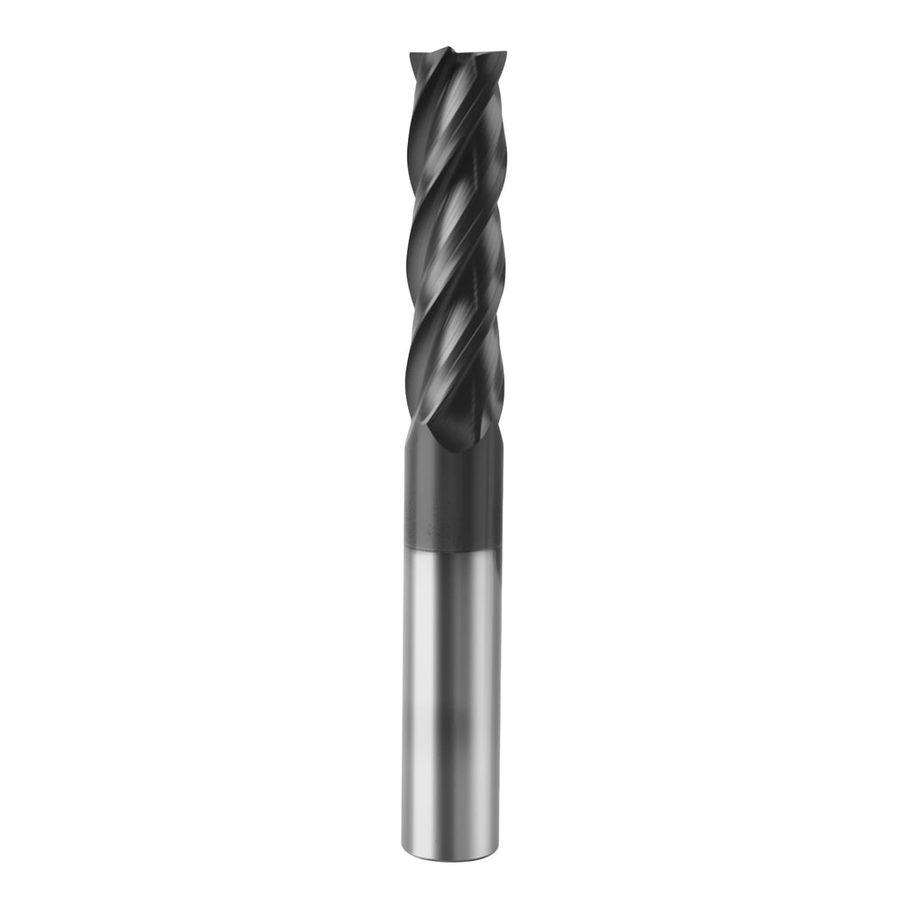 Zorqon 5/8'' Carbide Long End Mill, 4 Flute, AlTiN Coating