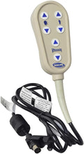6-Button 3-Function Hand Control Pendant Compatible with Invacare G-Series Full Electric Bed (60108014)