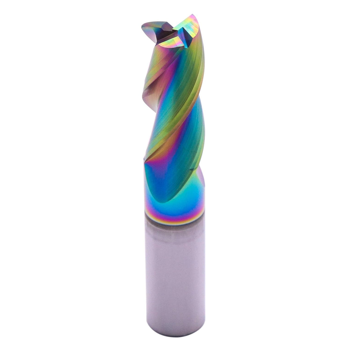1/2" 3 Flute Solid Carbide Square End Mill for Aluminum, DLC Coated