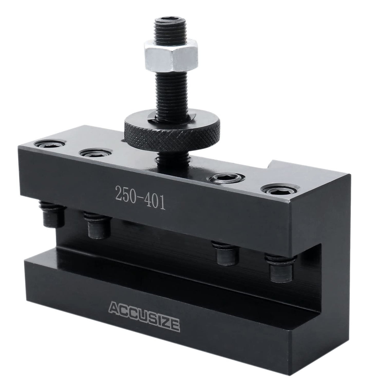 Accusize Industrial Tools CA Turning and Facing Holder, for 1'' Turning Tools, Quick Change Tool Holder, Style 1, 0250-0401