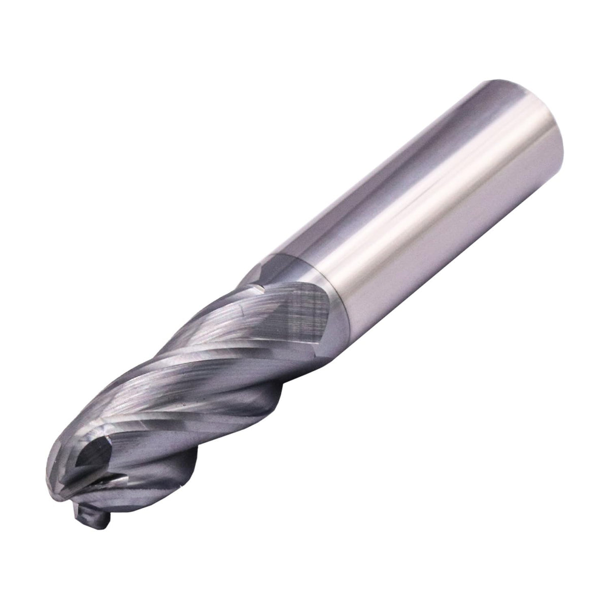 4 Flute Solid Carbide Ball Nose End Mill Cutter(1Pc, 1/2"), AlTiN Coated