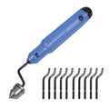 Deburring Tools, Countersink Hand Reamer, Burr Remover, for Copper Pipe for 1/4" to 5/8" (10 Deburring Blades)