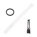 49.5 x 4" Patio Heater Glass Tube Replacement with Silicone Ring