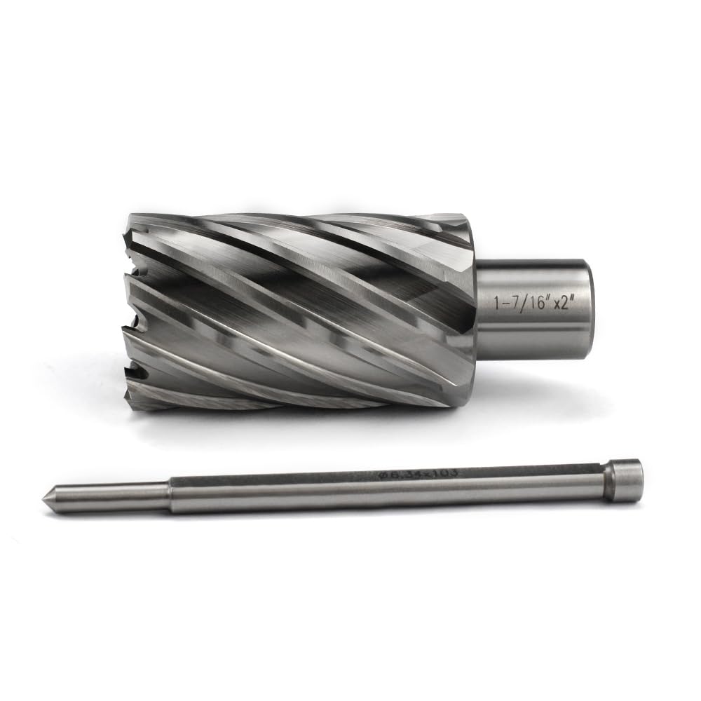 Annular Cutter JESTUOUS 3/4 Inch Weldon Shank 1-7/16 Cut Dia 2 Cut Depth