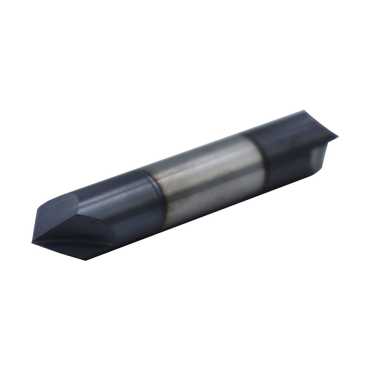 3/8in Solid Carbide End Mill, Chamfer Mill-Double End, 2 Flute