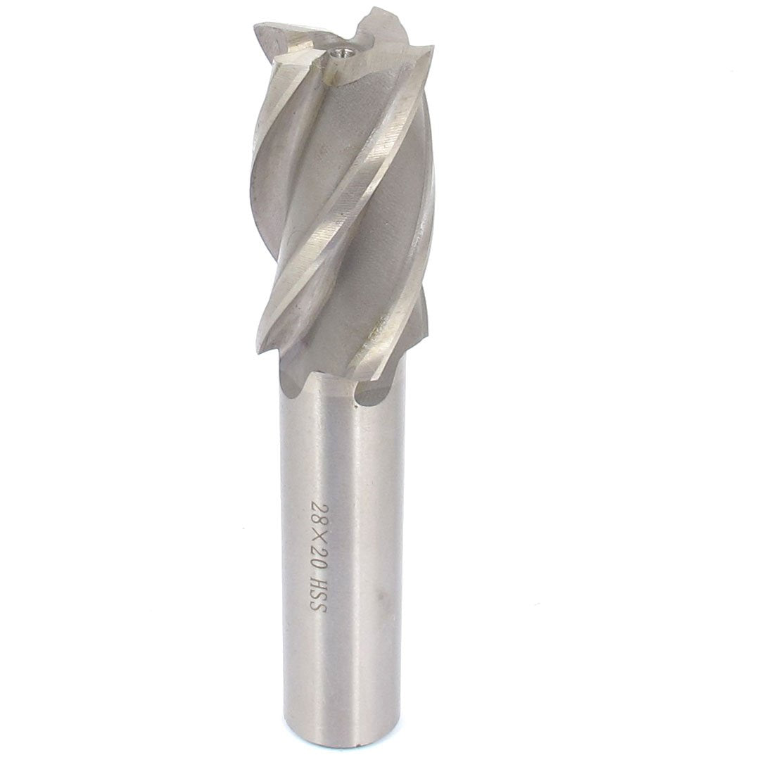 uxcell 28mm Cutting Diameter Straight Shank 4 Flutes End Mill Milling Cutter