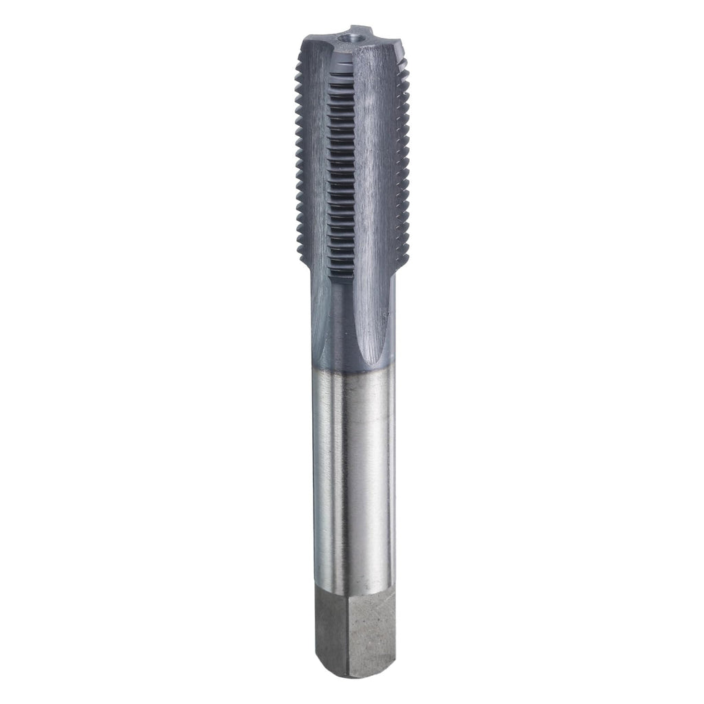 HARFINGTON 5/8"-16 UNS Thread Tap 6542 Cobalt High-Speed Steel TiCN Coated Plug Tap Right Hand Flat Head 4 Straight Flutes Screw Threading Hand Tap