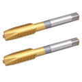 Burkit 2pcs M7X1.0 Titanium Coated Spiral Point Tap