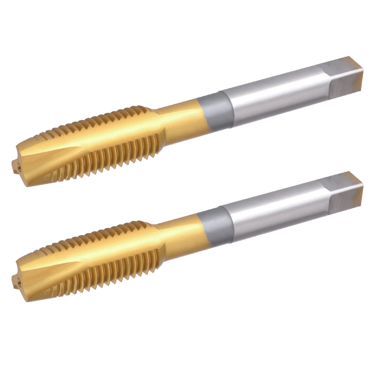 Burkit 2pcs M7X1.0 Titanium Coated Spiral Point Tap