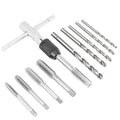 T-Handle Tap Wrench Kit with 5pcs M3 M4 M5 M6 M8 Machine Thread Taps Set