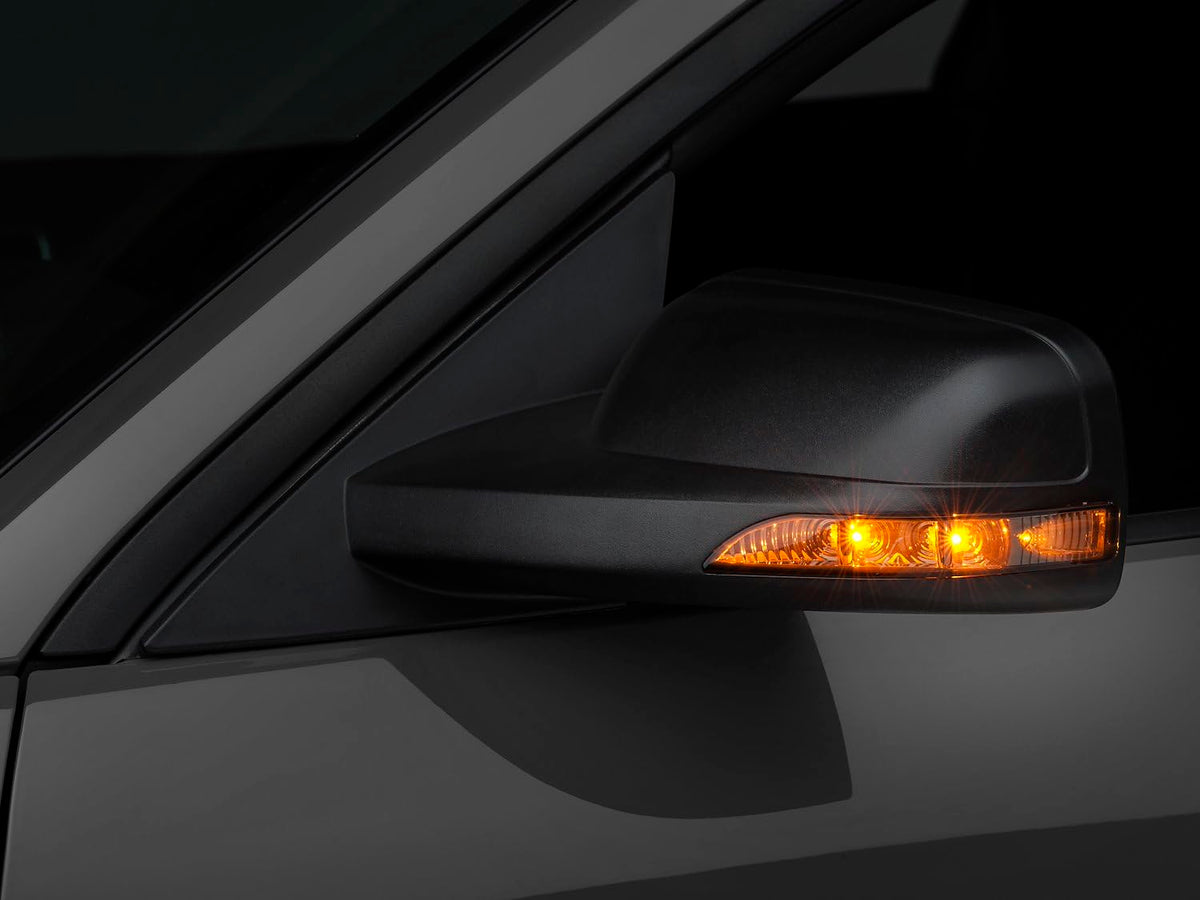 Raxiom Directional Sideview Mirrors with Turn Signals Compatible for 05-09 Mustang