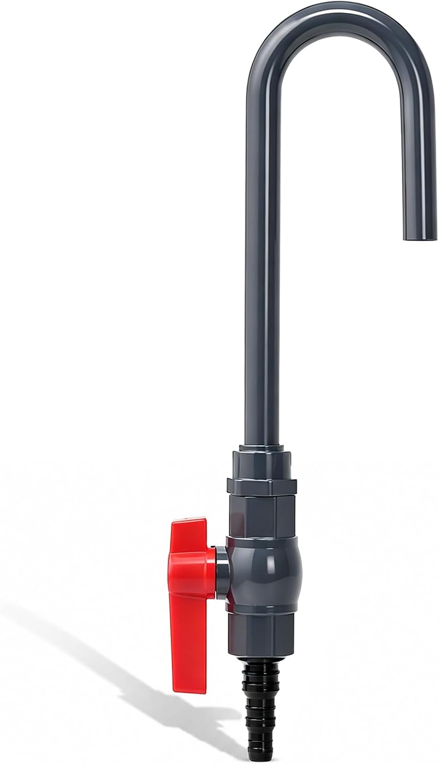 Aquarium Water Changer, PVC Fish Tank Water Filler with Flow Switch