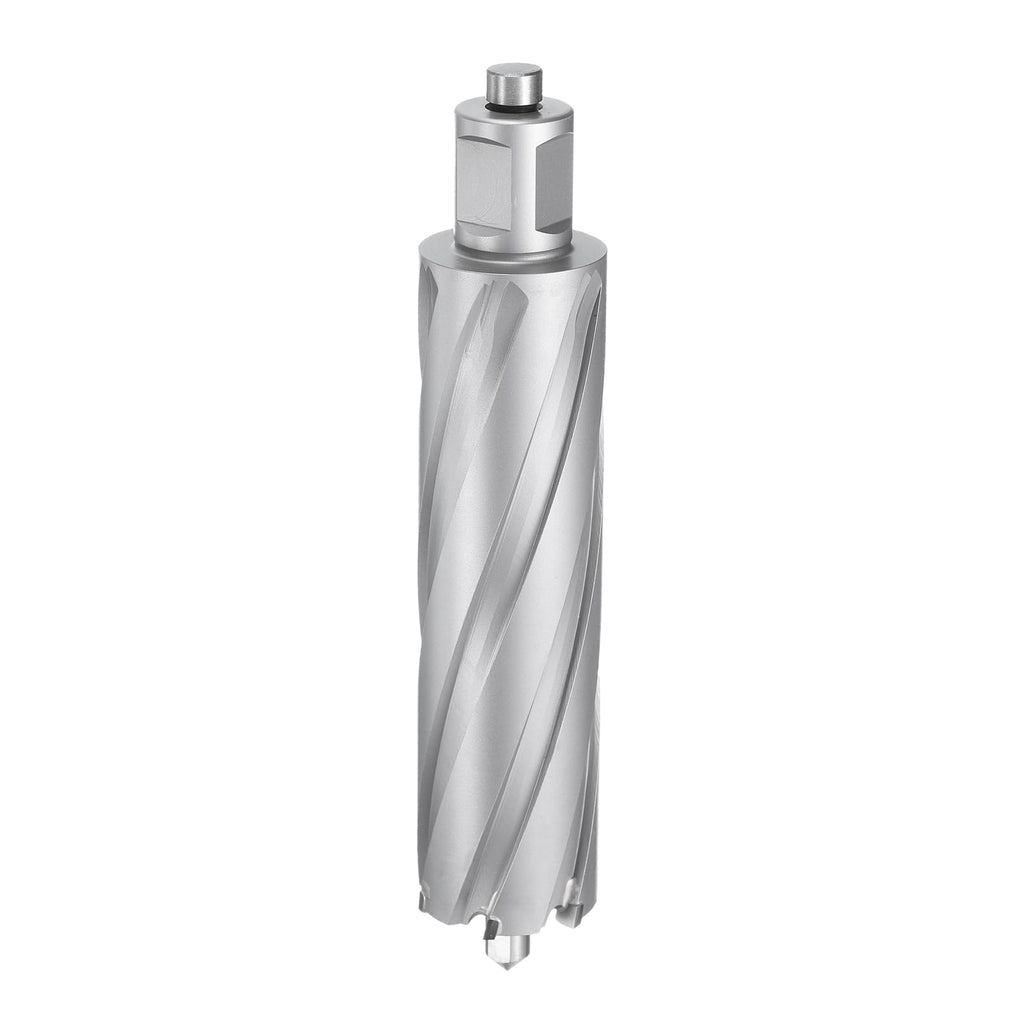 HARFINGTON Annular Cutter 1-1/4" Dia 4" Depth 3/4" Shank TCT Cutting Drill Bits with Pin for Magnetic Drill Press