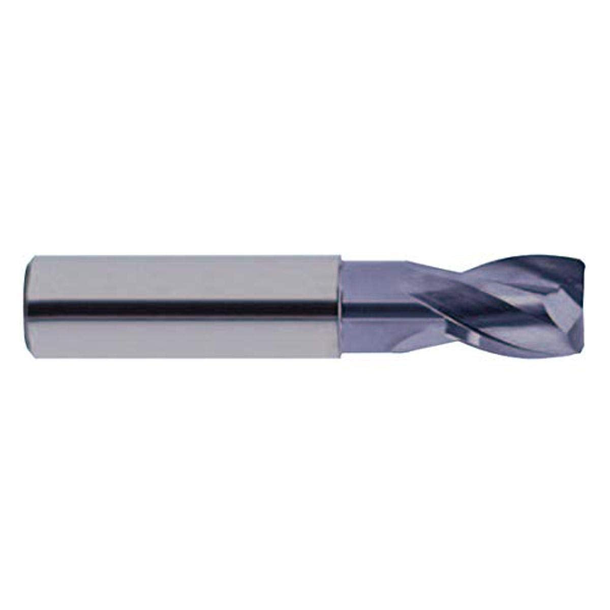 YG-1 EG909060 Carbide Alu-Power Corner Radius End Mill with Neck, 2 Flute, Stub Cut Length, TiCN Finish, 60 mm Length, 6.0 mm