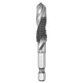 Workkyma M10x1.5 Combination Tap Drill Bit M2 High Speed Steel Polished