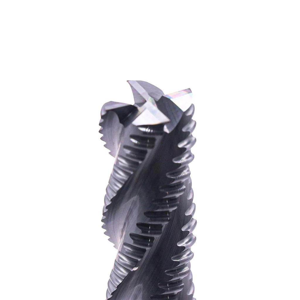 3/4" 4 Flute Solid Carbide Roughing End Mill - ALCrSiN Nano Coated, 5" OAL