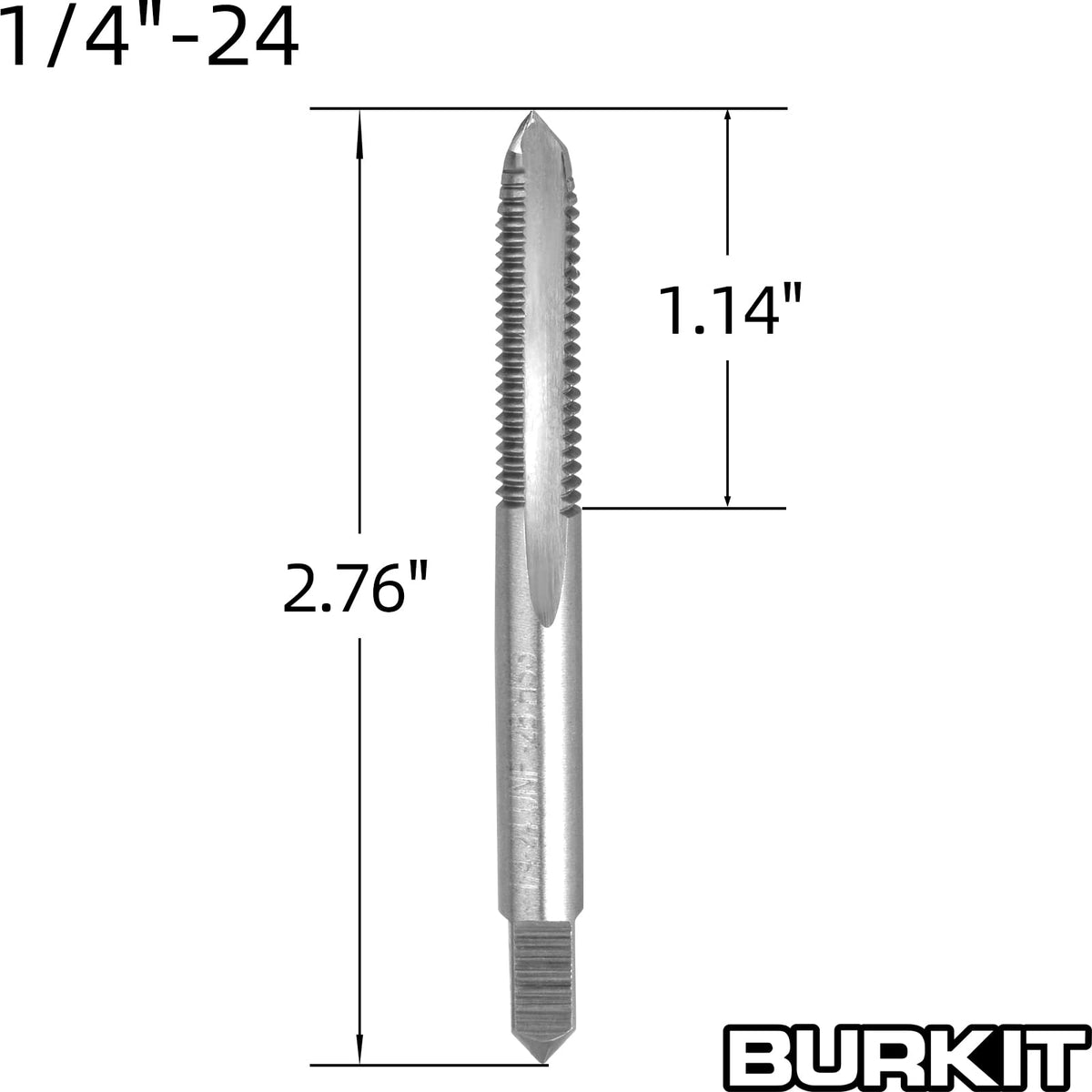 Burkit 1/4"-24 UNC Tap and Die Set Right Hand