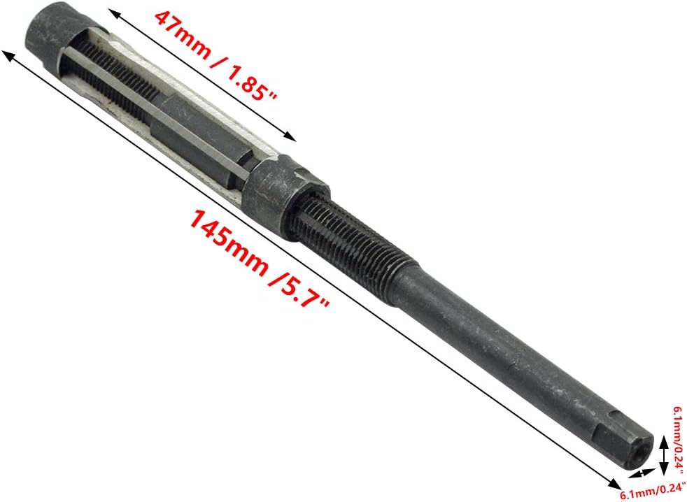 Adjustable Hand Reamer Square End Hole Cutting Tool Adjustment Range 12.75-13.75mm