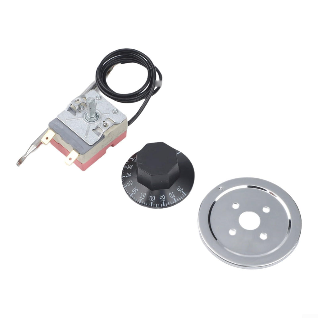 Water Heater Thermostat Switch, Electric Geyser Temperature Controller, Limit Thermostat 30-75°C, AC 250V 16A, Adjustable Control for Home Office Lab