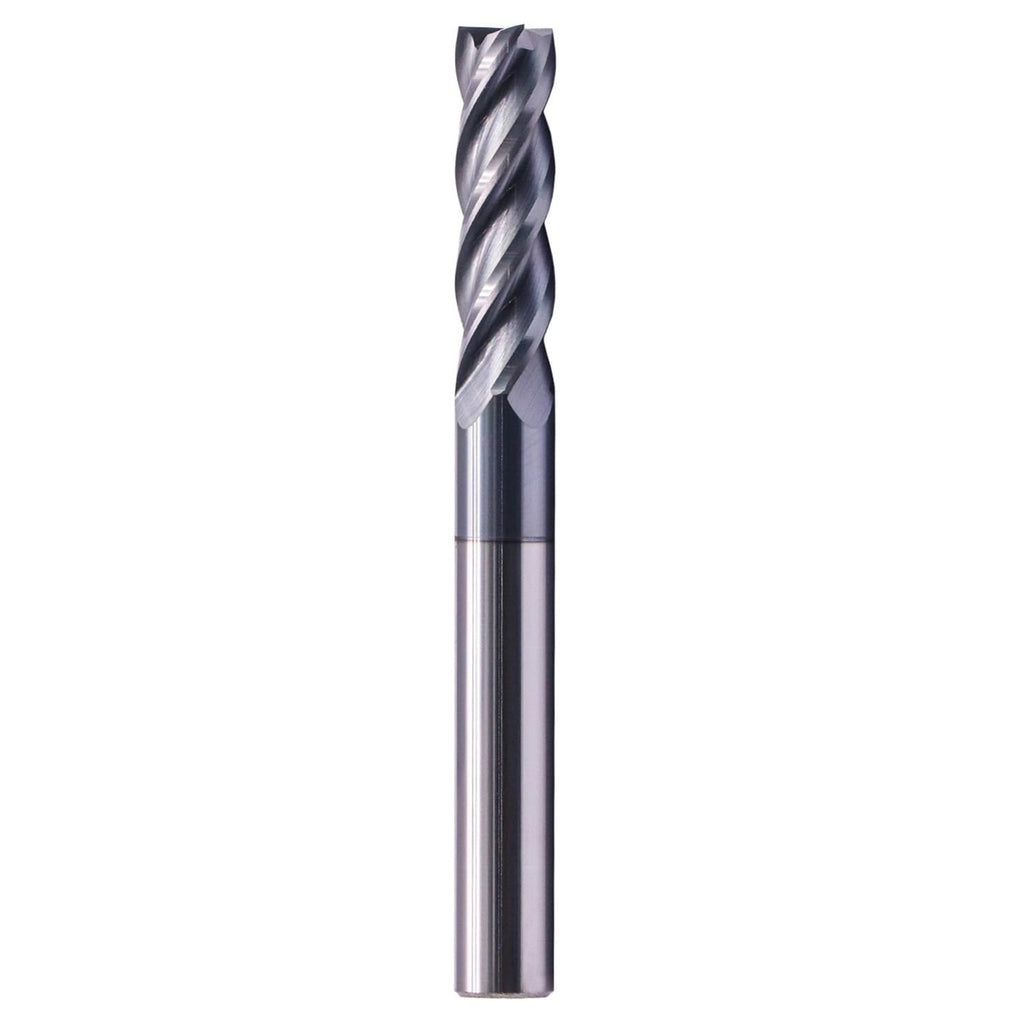 5/16" 4 Flute Solid Carbide Long Square End Mill, 4" OAL, AlTiN Coated