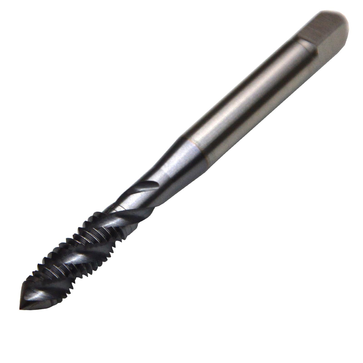 WKSTOOL 4-48 UNF P1 2Pcs/Set TiCN Coated High Speed Steel Precision Spiral Flute Taps Hole Threading Tapping Tools for Alloys Steels