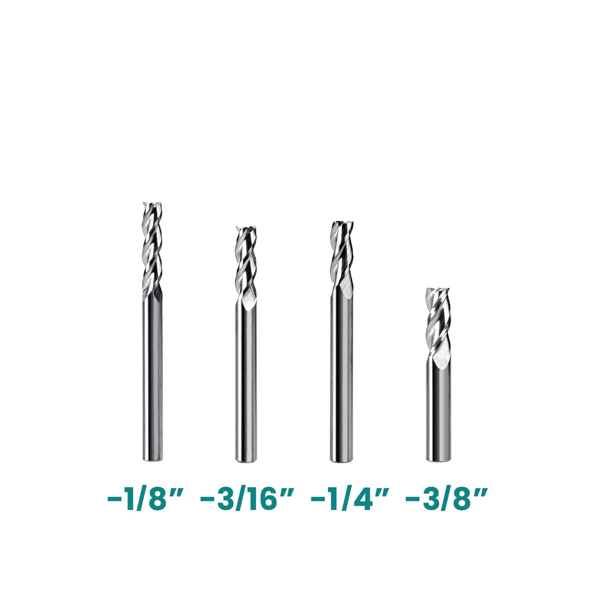 NZ 3/8" 3-Flute Square End Mill