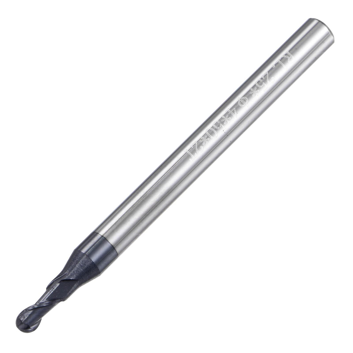 uxcell Ball Nose End Mill 1.5mm Tip Radius Solid Carbide AlTiSin Coated CNC Router Bits 2 Flute Spiral Milling Cutter HRC45 with 4mm Shank 50mm (2-inch) Length
