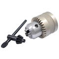 HHIP 3700-1106 1/8-5/8" JT33 Chrome-Plated Drill Chuck with Key, Accuracy 0.0059"