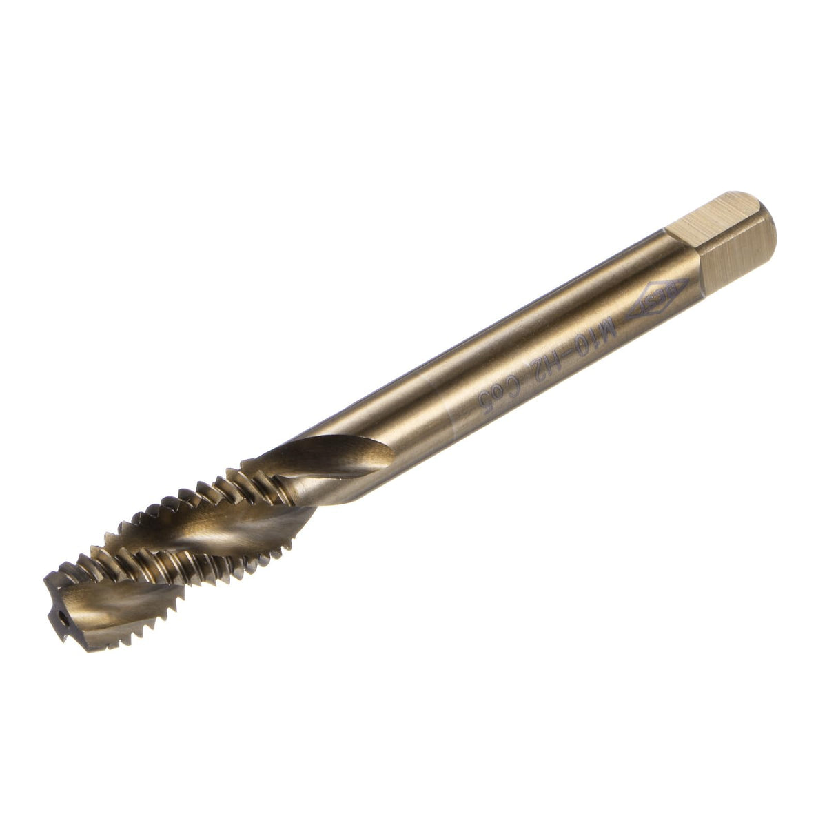 uxcell Metric Spiral Flute Thread Taps, M10 x 1.5 H2 Screw Threading Tap, Machine Tapping Tools for Machinist Repair (M35 Cobalt High Speed Steel (HSS-CO), Uncoated)