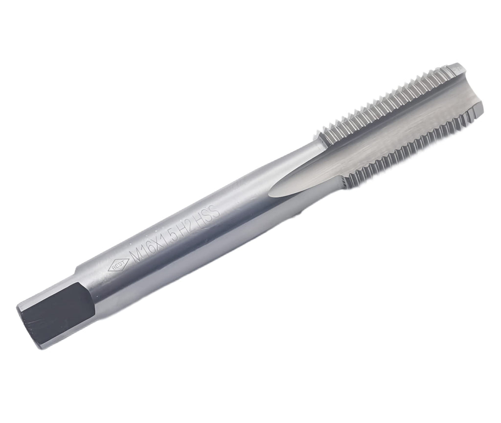 Metric Thread Tap, M16 X 1.5 HSS Machine Right Hand Thread Tap M16 X 1.5mm