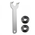 EdvenA 3pcs Angle Grinder Wrench Spanner M14 Thread Angle Grinder Inner Outer Flange Nut Set Tool W/Wrench Replacement
