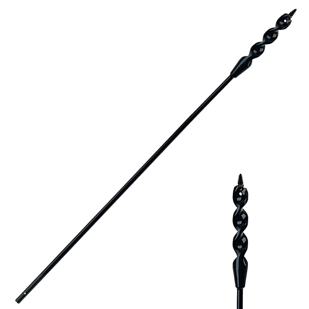 DKIBBITH Flexible Installer Drill Bit for Pulling Wires Through Walls Ceilings and Sidewalks,36-Inch Long, 1/2-Inch Auger with a Fish Eye Hole and Screw Point, 3/16" 3-Flat Anti-Slip Shank.