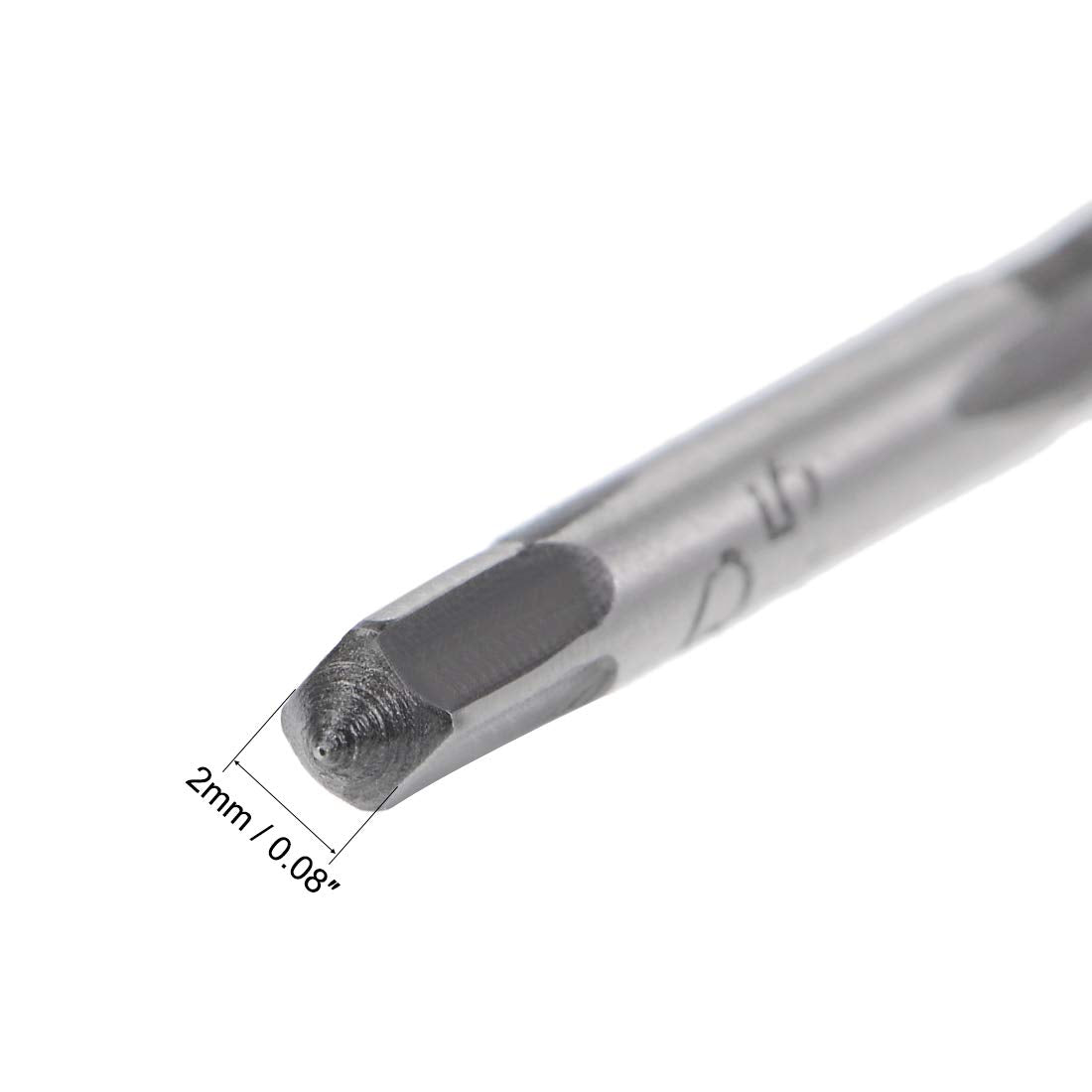 uxcell 5 Pairs Metric Hand Threading Tap Set M2.5 Thread 0.45mm Pitch Taper & Plug Milling Taps Straight Flutes High Speed Steel