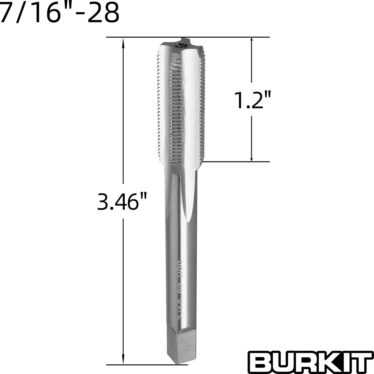 Burkit 7/16"-28 UN Tap and Die Set Right Hand