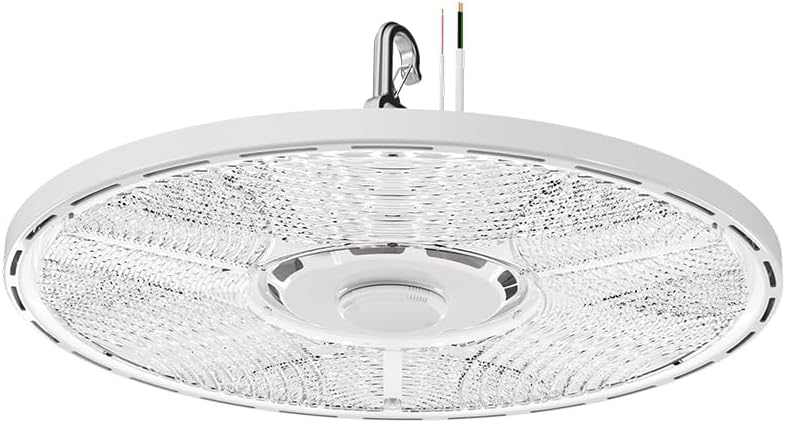 Lithonia Lighting White Round LED High Bay Light Adj Lumens, 4000K/5000K
