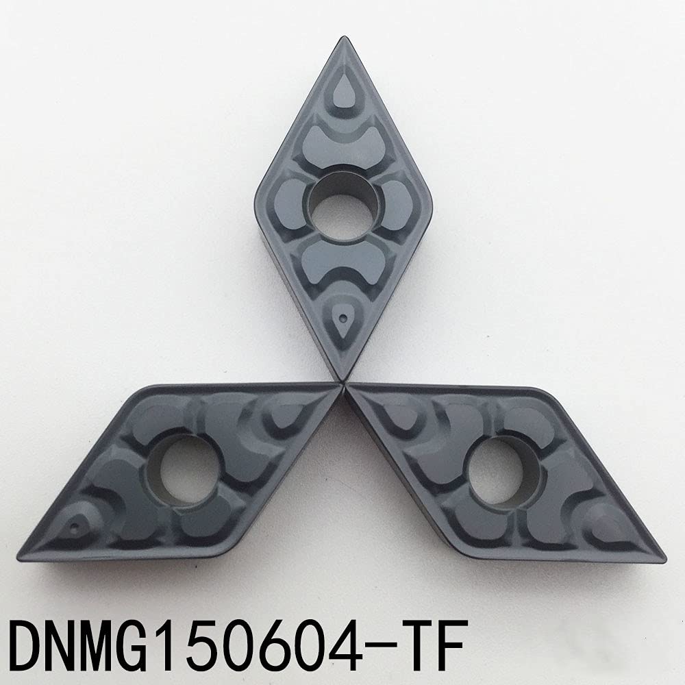 zouzmin DNMG150404 DNMG150408 DNMG150604 DNMG150608 CNC Indexable Carbide Turning Insert for MDQNR Turning Tool Holder Diamond Shaped (DNMG150604)