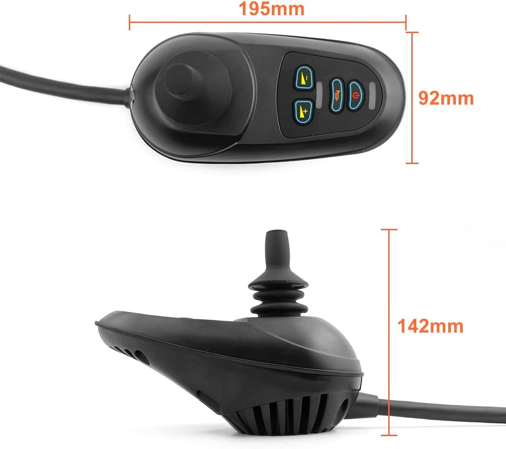 L-faster 24V Dual Drive Brushed Motor Joystick Controller Forward Reverse Max Current 45A for Indoor Wheelchair Bike
