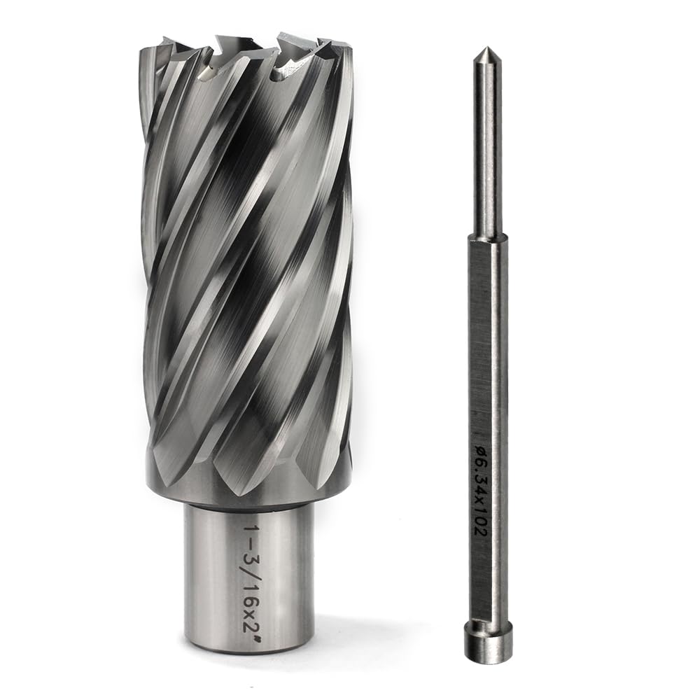 OSCARBIDE 1-3/16" x 2" HSS Annular Cutter 3/4" Weldon Shank Mag Drill Bit