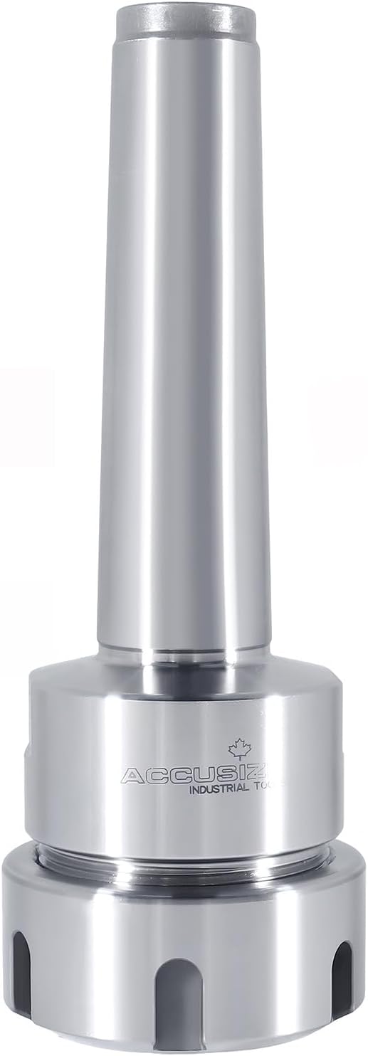 Accusize Industrial Tools Morse Taper MT3 Shank ER32 Collet Chuck, Max 8000 Rpm, 1/2"-13 Drawbar End, Max TIR 0.0002'' O.D to I.D. 0223-0236