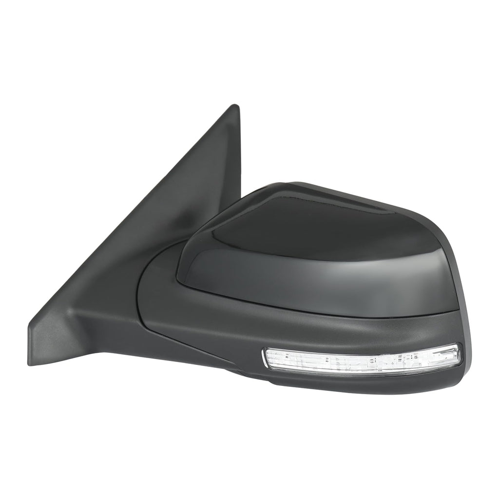 KARPAL Fit for 2016-2019 Ford Explorer Driver Side Door Mirror Gloss Black w/Turn Signal Heated Replace GB5Z17683BDPTM FO1320554 | 7 Pin