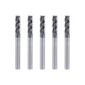 XYunEnZ 1/2" 4-Flute Square End Mill AlTiN Coated Carbide, 5Pcs