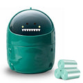 Desktop Trash Can with 90 Trash Bags, Cute Wastebasket Garbage Bin (Green)