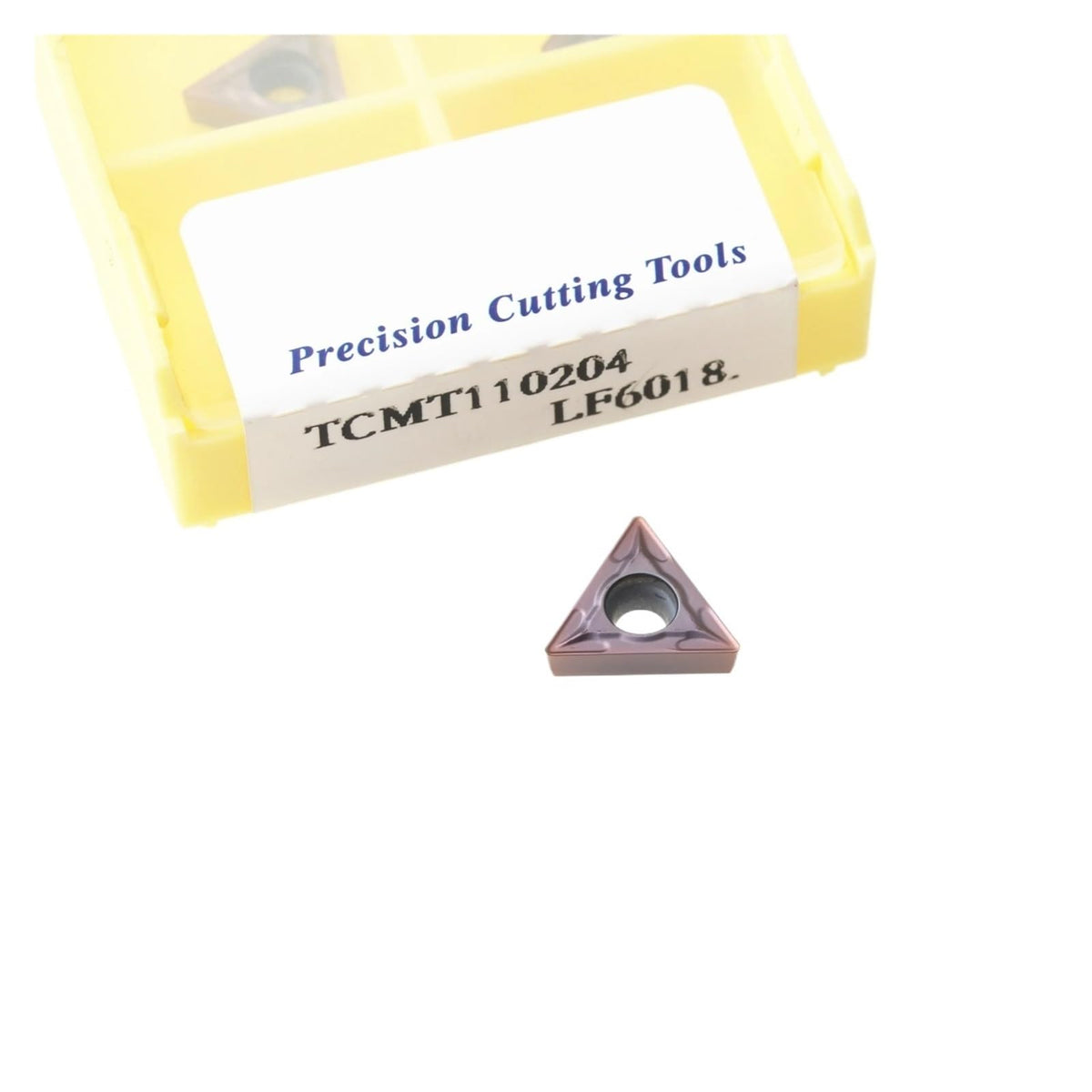 Indexable Carbide Turning Inserts 10PCS TCMT090204 TCMT110204 TCMT16T304 LF6018 Hard Alloy Turning Tools for Stainless Steel(TCMT110204 LF6018)