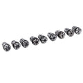 Phefop ER8 Collet Set 9pcs, High Speed Steel Collet Chuck for CNC Milling