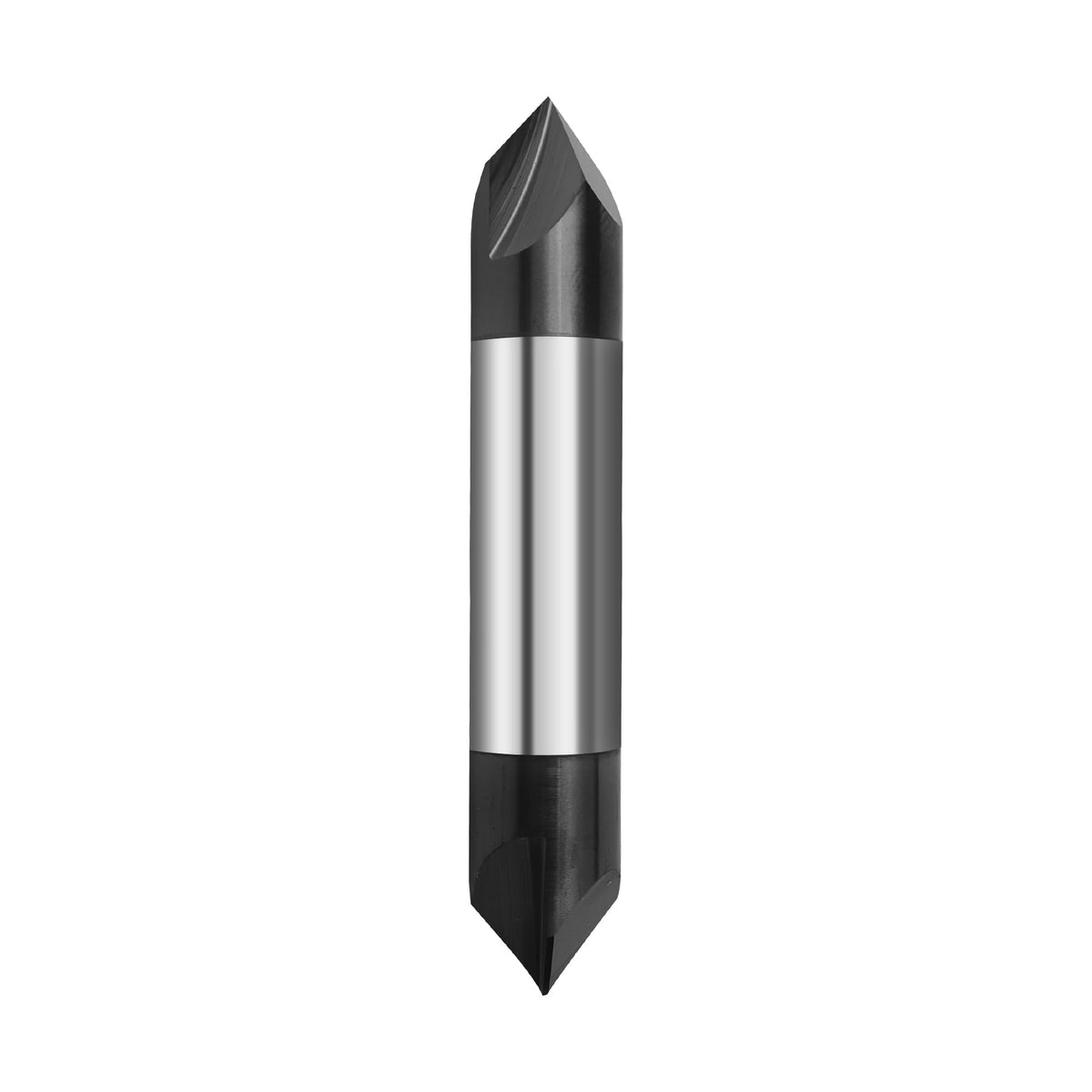 1/2in Solid Carbide End Mill, Chamfer Mill - Double End,2 Flutes