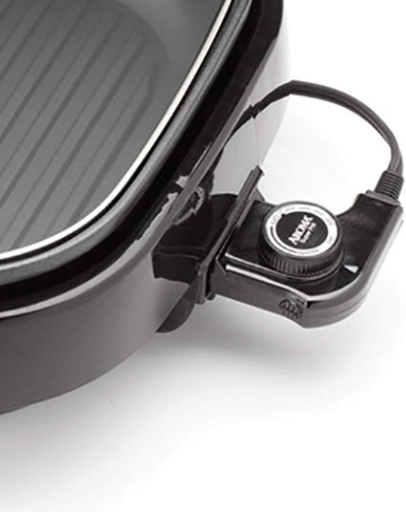 Housewares Asp-218B 3-in-1 Grillet Indoor Grill, Black