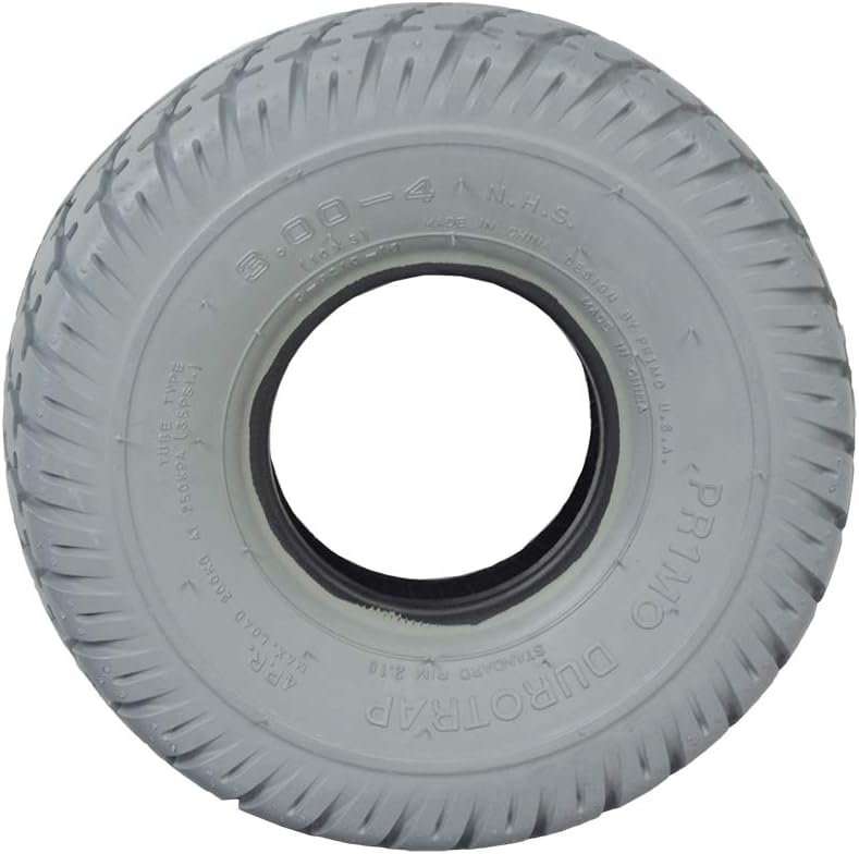 AlveyTech 3.00-4 Pneumatic Mobility Tire with Durotrap C9210 Tread for Pride Victory 10 (SC610/SC710) Scooter - Replacement Tires for Heartway, Jazzy, Jet, and Pride Power Chair & Scooters (TAG111004)