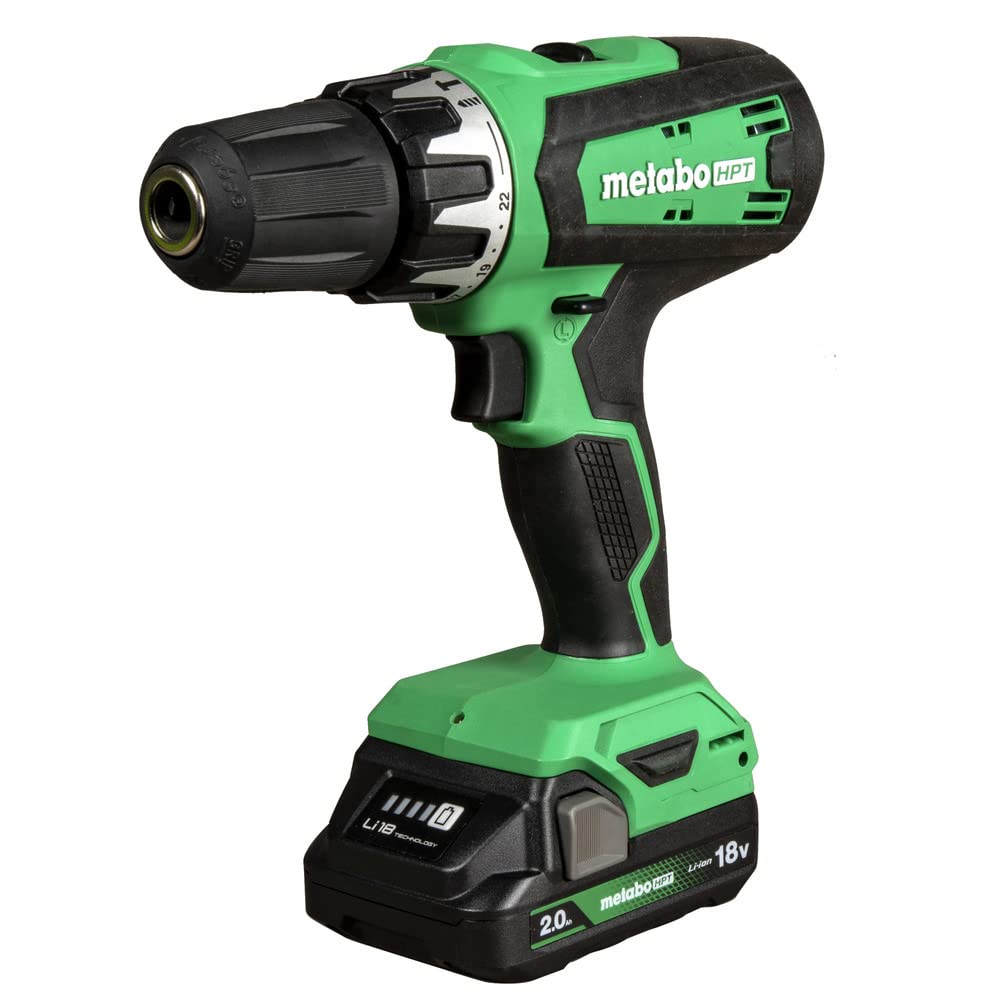 Metabo HPT 18V Cordless Drill Driver Kit Keyless Chuck, DS18DFX